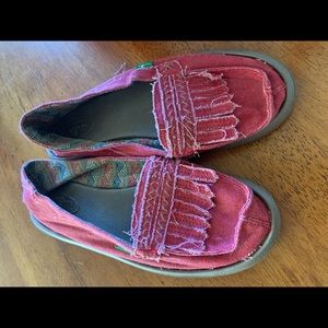 Sanuk slip on moccasin